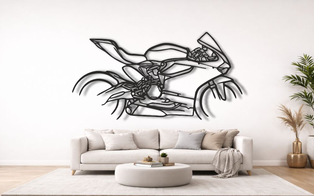 Ducati 959 Panigale Corse Silhouette wall art