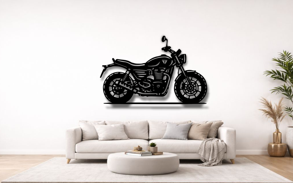 Triumph Scrambler 400 X Bike Metal Wall Art