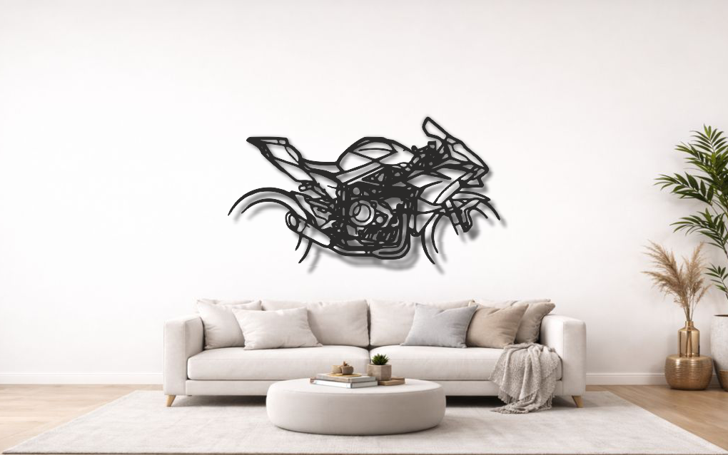 Kawasaki H2R Silhouette Metal Wall Art