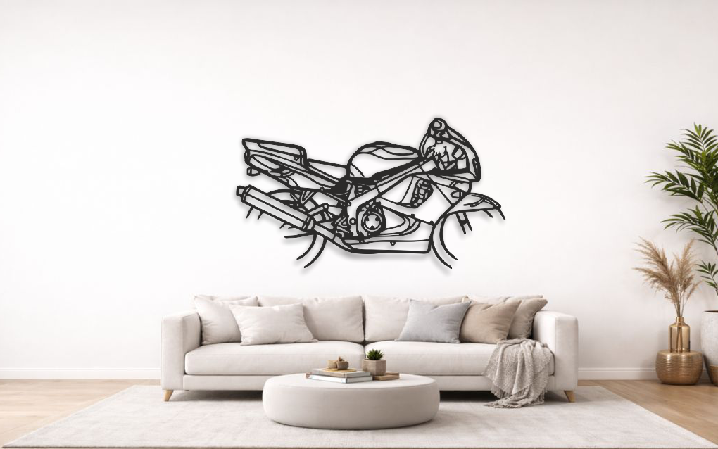 Honda CBR900RR 1996 Silhouette Metal Wall Art