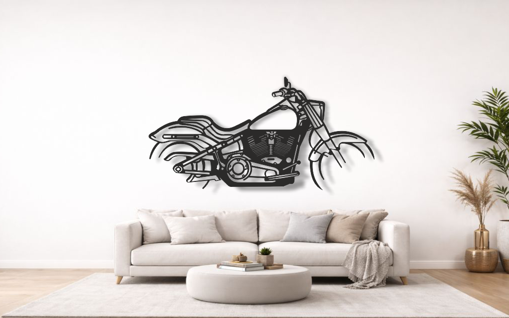 Harley-Davidson Fat Boy Metal Wall Art