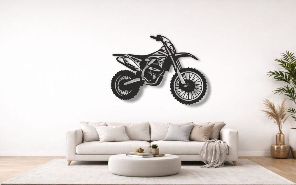 Quad King Silhouette Bike Wall Art