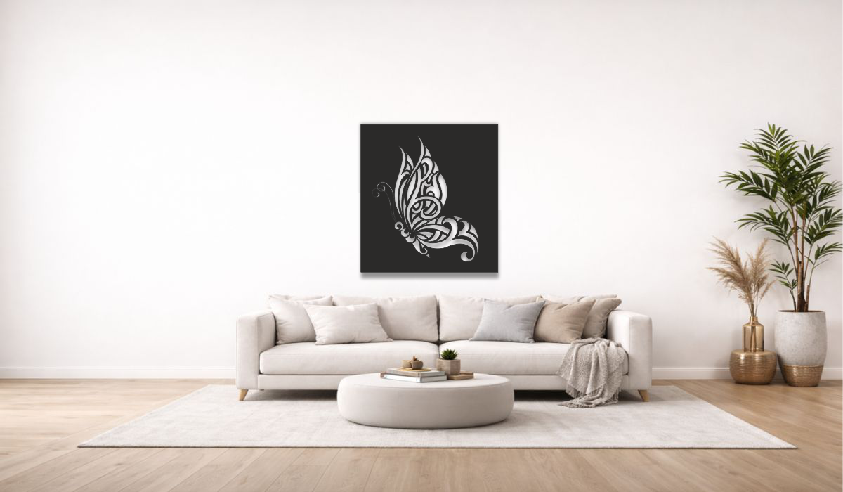Royal Butterfly Metal Wall Art