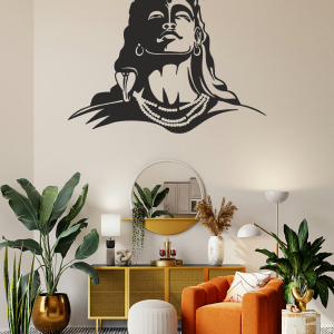 Lord Shiva Metal Wall Art – Spiritual Wall Decor for Home & Temple