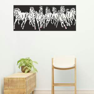 7 Horses Metal Wall Decor – Elegant Symbol of Power, Success & Positive Energy